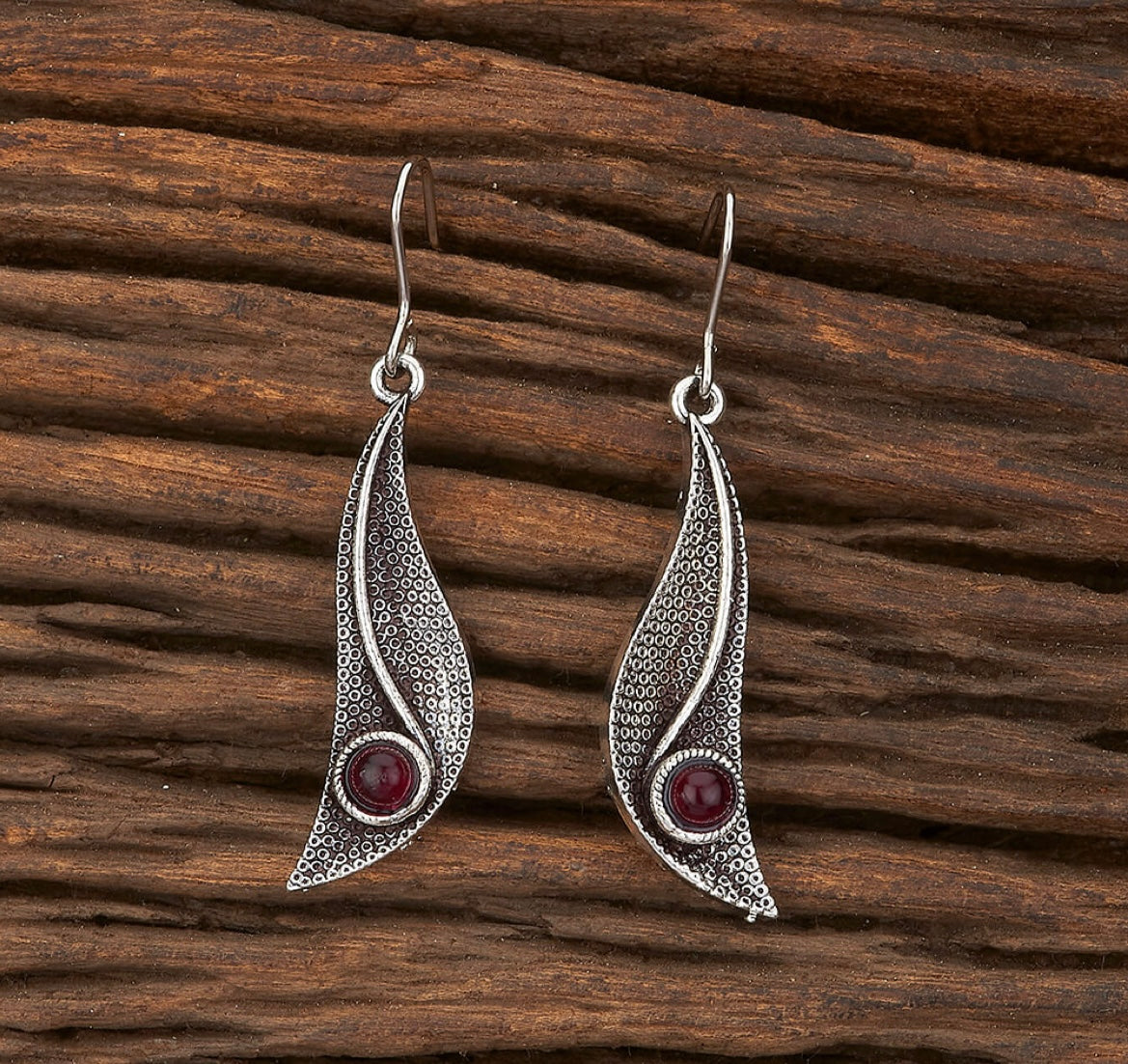 Oxidised Silver Earrings S116