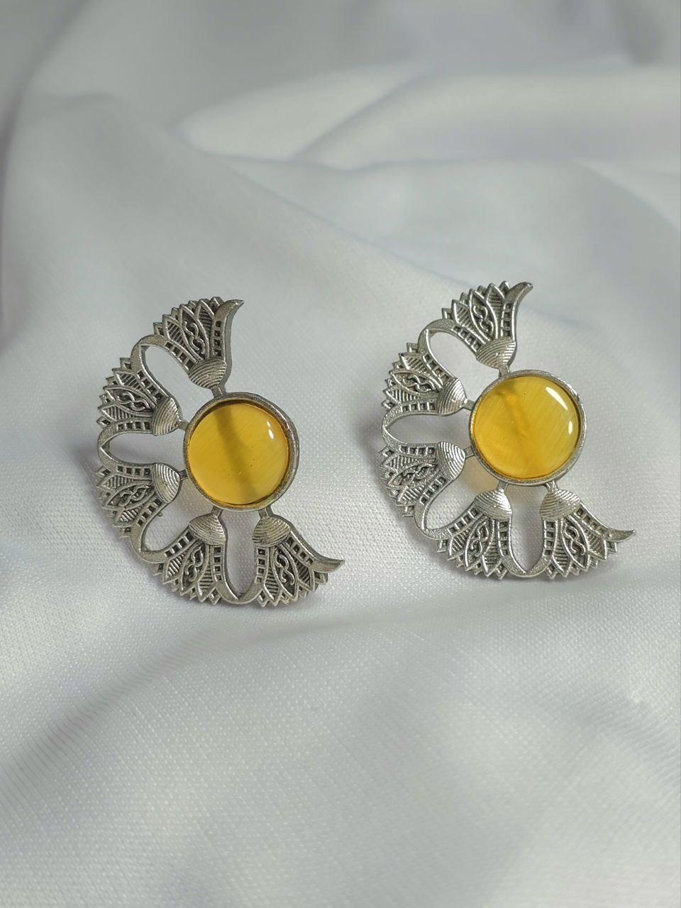 Oxidised Silver Earrings S125