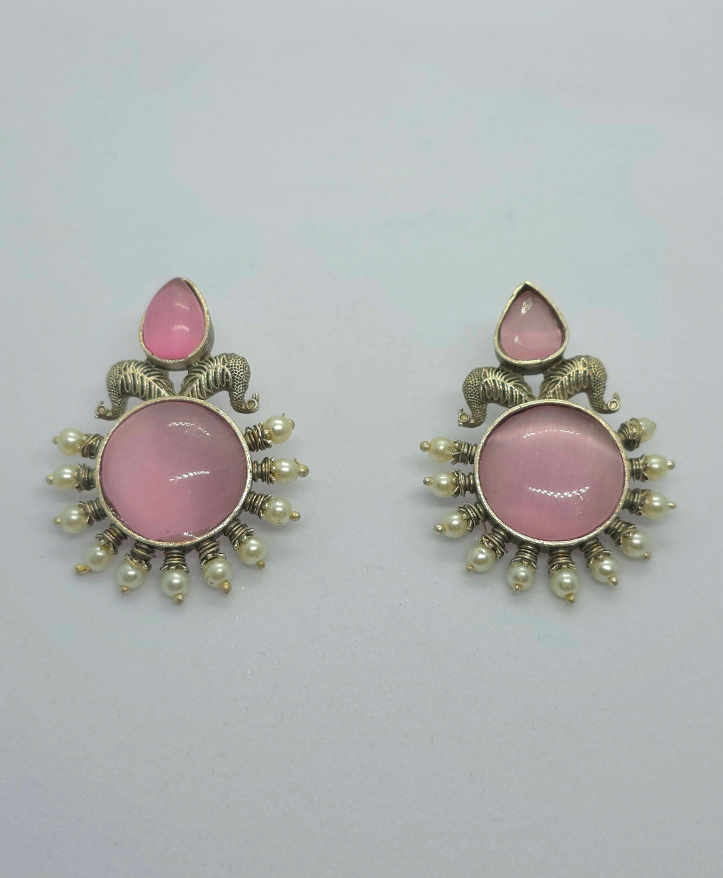 Oxidised Silver Earrings S141