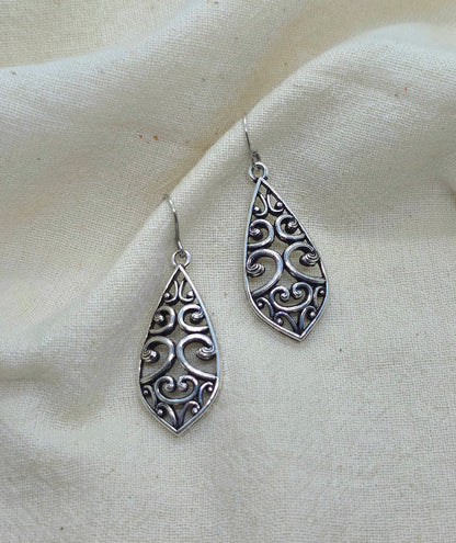 Oxidised Silver Earrings S113