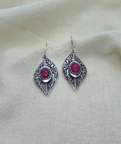 Oxidised Silver Earrings S124