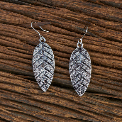 Oxidised Silver Earrings S112