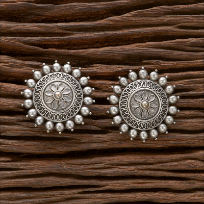 Oxidised Silver Earrings S117