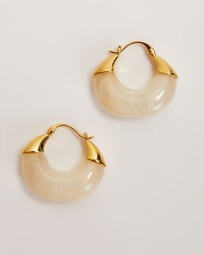 Lucite Hoop Earrings K115