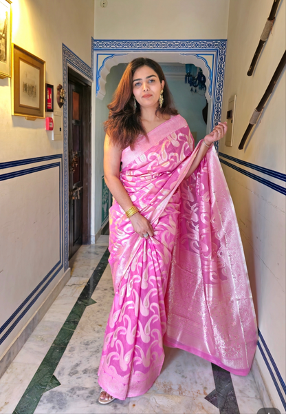 Pink colour Saree S0156