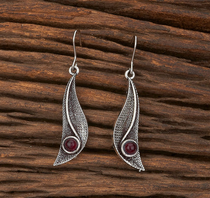 Oxidised Silver Earrings S116