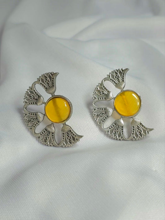 Oxidised Silver Earrings S125