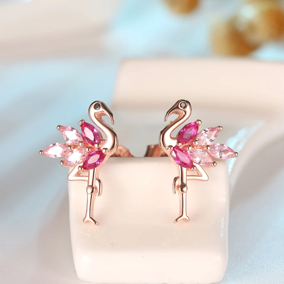 Flamingo Studs