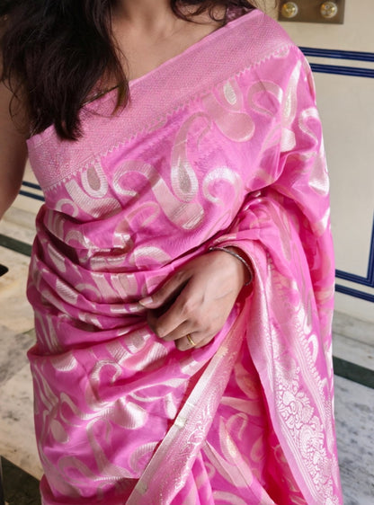 Pink colour Saree S0156