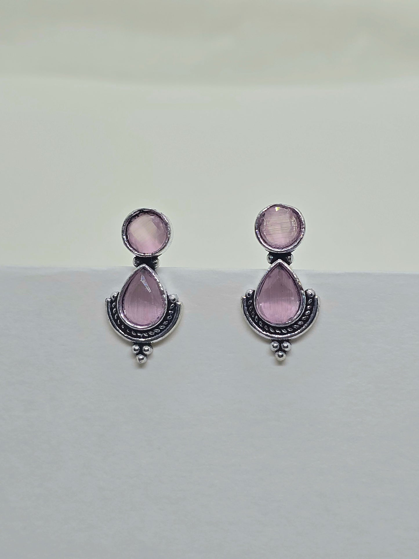 Oxidised Silver Earrings S162