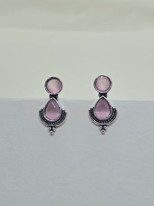Oxidised Silver Earrings S162